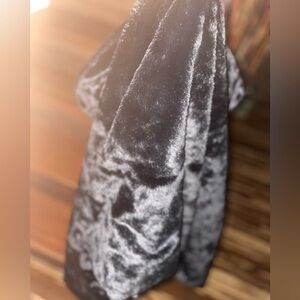 Black fur coat